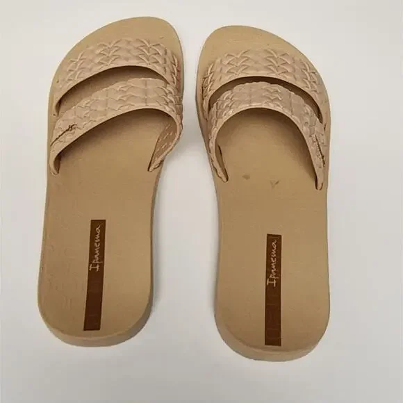 Inpanema Renda II Fem Slide Sandals Beige Size US 6 - Picture 6 of 12